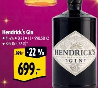 Albert Hendrick's Gin nabídka
