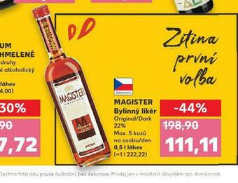 Kaufland Magister bylinný likér nabídka