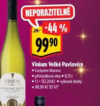 Albert Vinium Velké Pavlovice nabídka