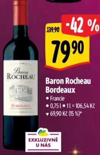 Albert Baron Rocheau Bordeaux nabídka