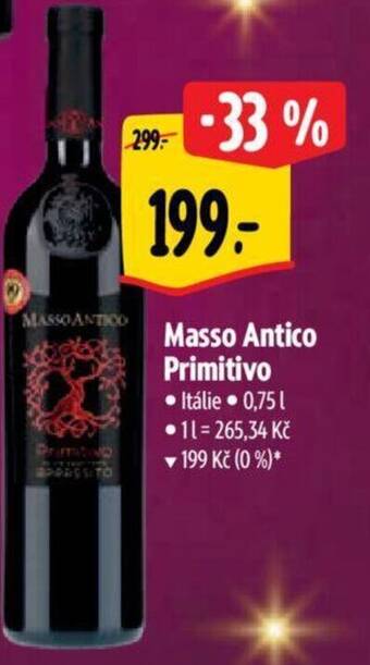 Albert Masso Antico Primitivo nabídka