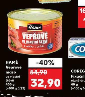 Kaufland Hamé vepřové maso nabídka