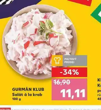 Kaufland Salát ála krab nabídka