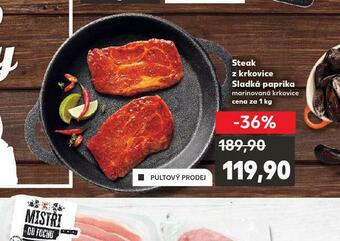 Kaufland Steak z krkovice sladká paprika nabídka