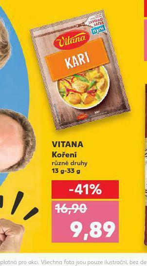 Kaufland Vitana koření nabídka