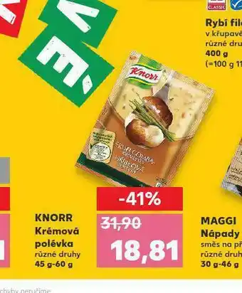 Kaufland Knorr krémová polévka nabídka