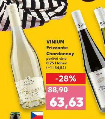Kaufland Vinium frizzante chardonnay nabídka