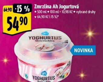 Albert Zmrzlina Ah Jogurtová nabídka