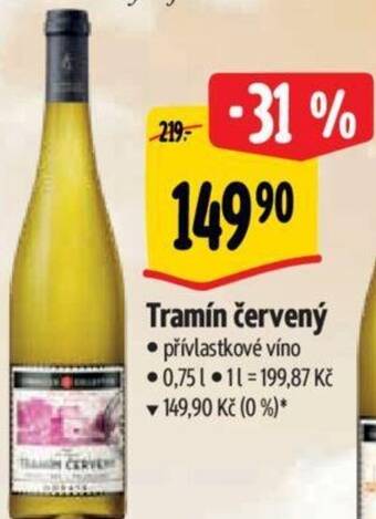 Albert Tramín červený nabídka