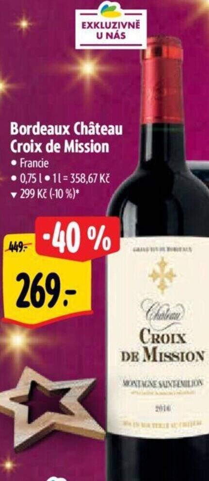 Albert Bordeaux Château Croix de Mission nabídka