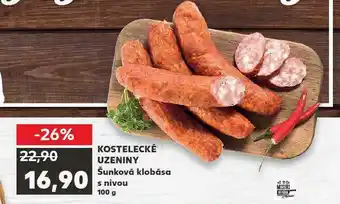 Kaufland Šunková klobása s nivou nabídka