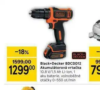 Akumulátorová vrtačka black & decker