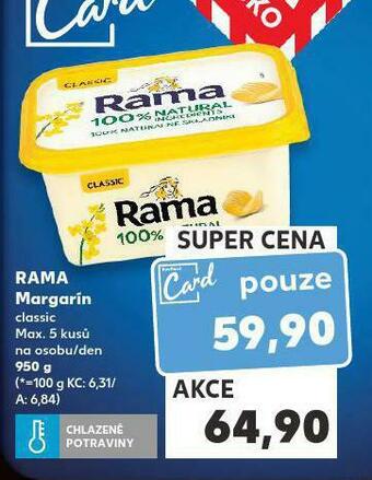 Kaufland Rama margarín nabídka
