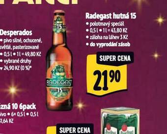 Albert Pivo radegast hutná 15 nabídka