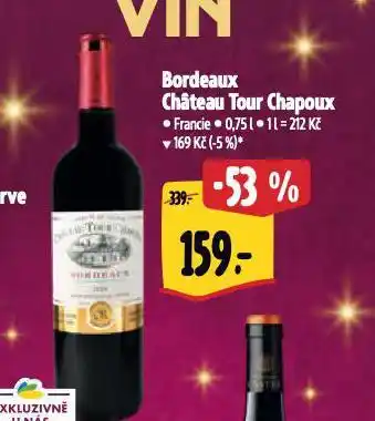 Albert Bordeaux chateau tour chapoux nabídka