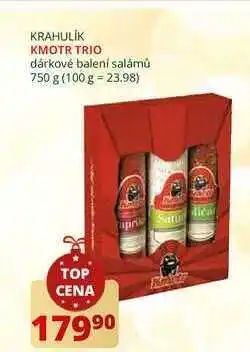 Kmotr trio dárkové balení salámů 750 g