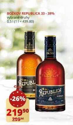Flop Božkov republica 33 - 38% 0,5l nabídka