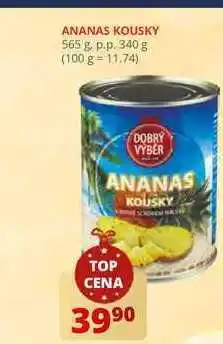 Flop Ananas kousky 565 g. p.p. 340 g nabídka