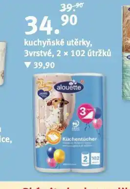 Rossmann Alouette kuchyňské utěrky nabídka