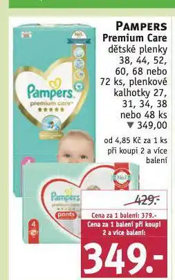 Rossmann Pampers dětské plenky nabídka