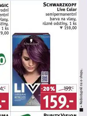 Rossmann Schwarzkopf live color barvy na vlasy nabídka