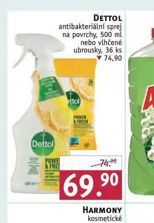 Rossmann Dettol antibakteriální sprej na povrchy nabídka