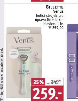 Rossmann Gillette venus holicí strojek nabídka