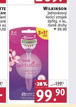 Rossmann Wilkinson jednorázový holicí strojek nabídka