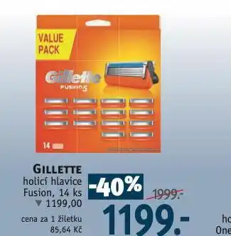 Rossmann Gillette holicí hlavice fusion nabídka