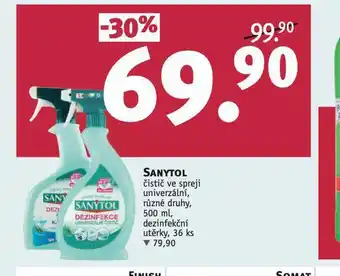 Rossmann Sanytol čistič ve spreji nabídka