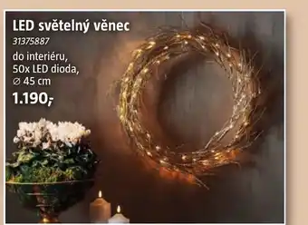 Bauhaus LED světelný věnec nabídka