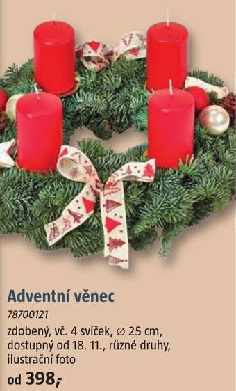 Bauhaus Adventní věnec nabídka