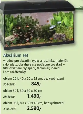 Akvárium set