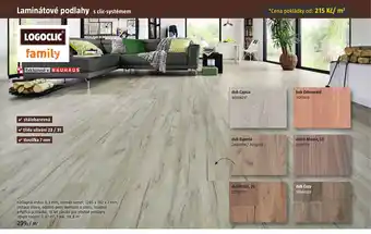 Bauhaus Laminátové podlahy s clic-systémem nabídka