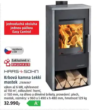 Bauhaus Krbová kamna Lekki mastek nabídka