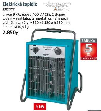 Bauhaus Elektrické topidlo nabídka
