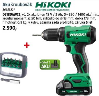 Bauhaus Aku šroubovák HíKOKI nabídka