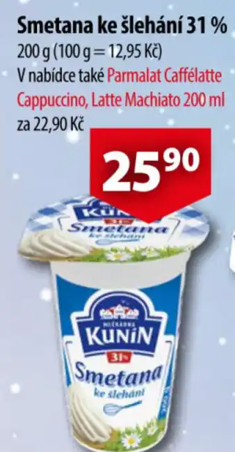 CBA Smetana ke šlehání 31 % nabídka