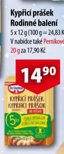 CBA Kypřicí prášek Rodinné balení nabídka