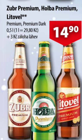 CBA Zubr Premium, Holba Premium, Litovel nabídka