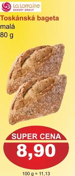 PLUS JIP Toskánská bageta malá nabídka