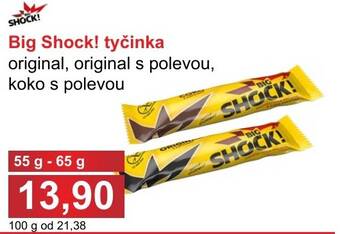 PLUS JIP Big Shock! tyčinka original, original s polevou, koko s polevou nabídka