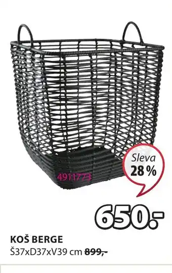 JYSK KOŠ BERGE nabídka