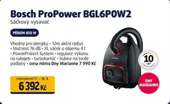 Datart Bosch ProPower BGL6P0W2 nabídka