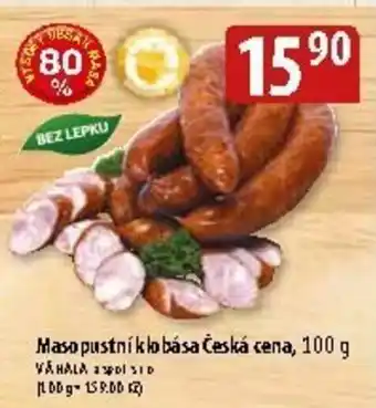 Maso pustní klobása česká cena 100g