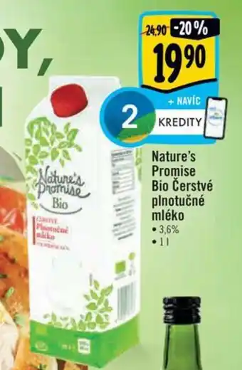 Albert Bio čerstvé plnotučné mléko 1l nabídka