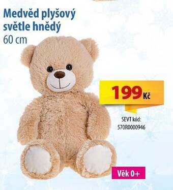 SEVT Medvěd plyšový světle hnědý 60 cm nabídka