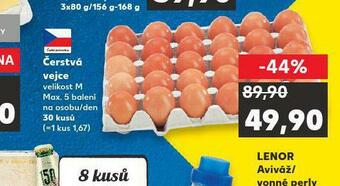 Kaufland Čerstvá vejce m 30 ks nabídka