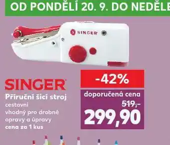 Kaufland Singer příruční šicí stroj nabídka