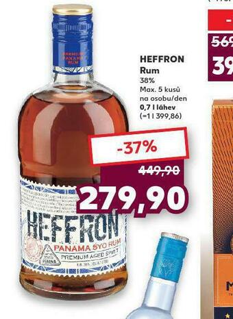 Kaufland Heffron rum nabídka